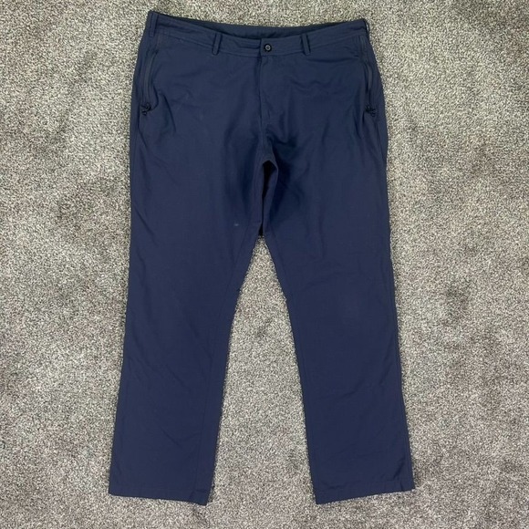 Clothing Art P3 Pick Pocket Proof Travel Pants Mens 38X32 Navy Blue Nylon Travel